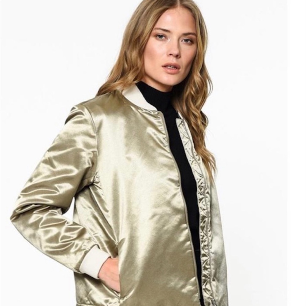 Levi’s Roxana Bomber Metallic Jacket woman Size S